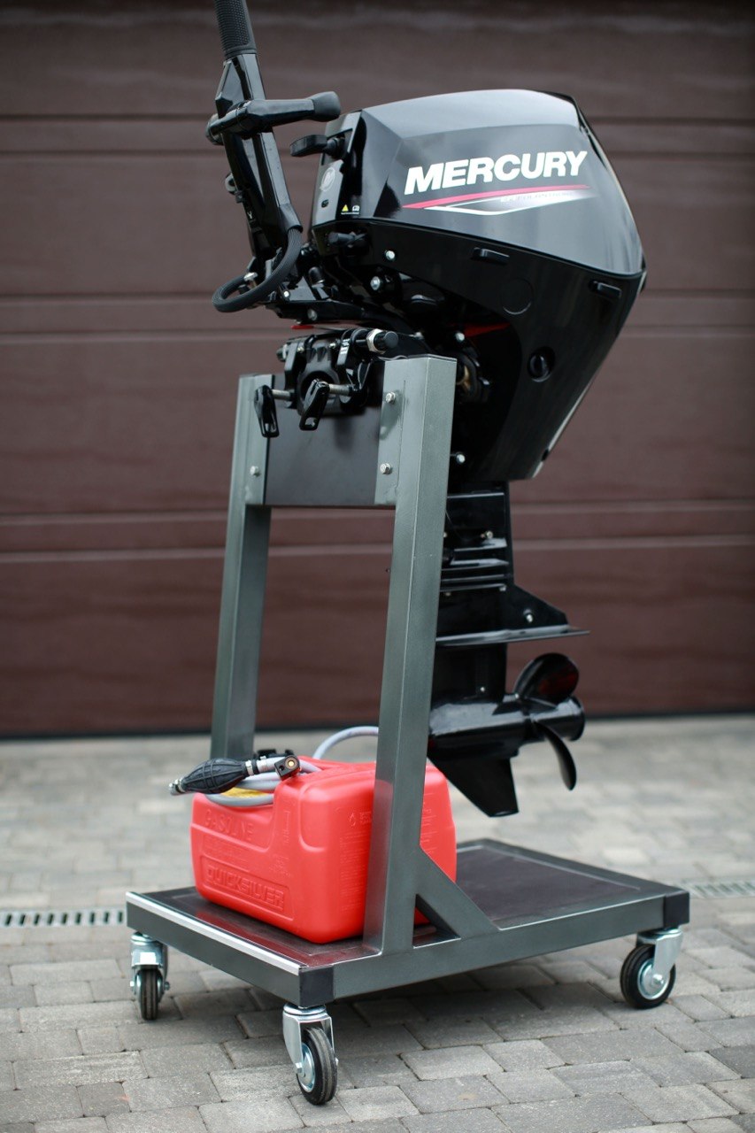 Outboard Motor Trolley Stand Heavy Duty 40HP Boat Engine Mobile Cart - Image 11