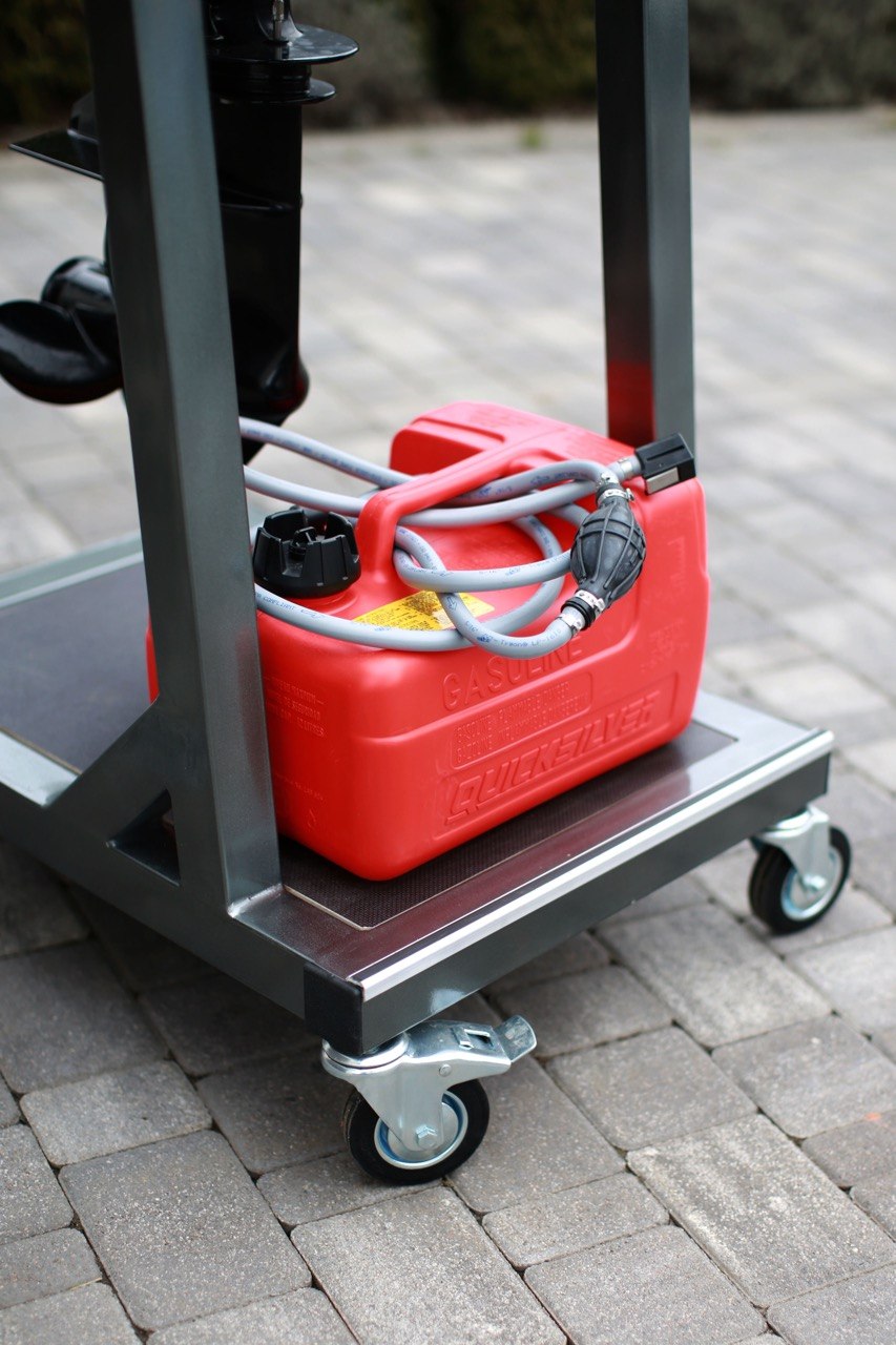 Outboard Motor Trolley Stand Heavy Duty 40HP Boat Engine Mobile Cart - Image 8