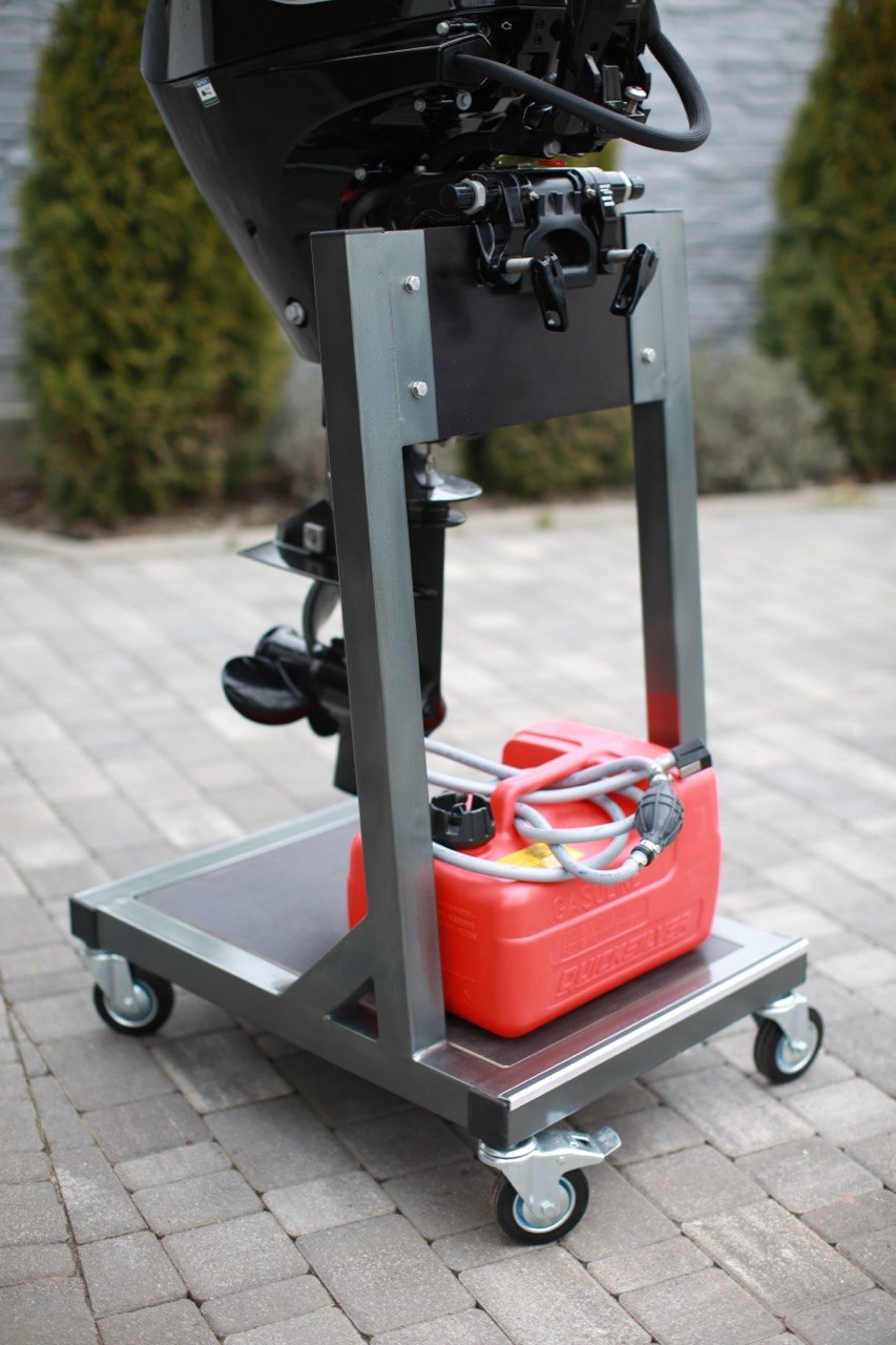 Outboard Motor Trolley Stand Heavy Duty 40HP Boat Engine Mobile Cart - Image 7