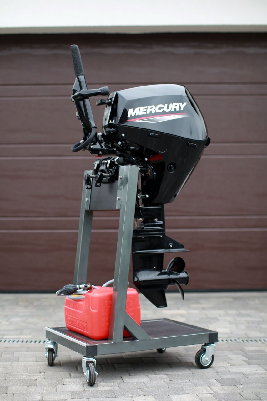 Outboard Motor Trolley Stand Heavy Duty 40HP Boat Engine Mobile Cart - Image 5