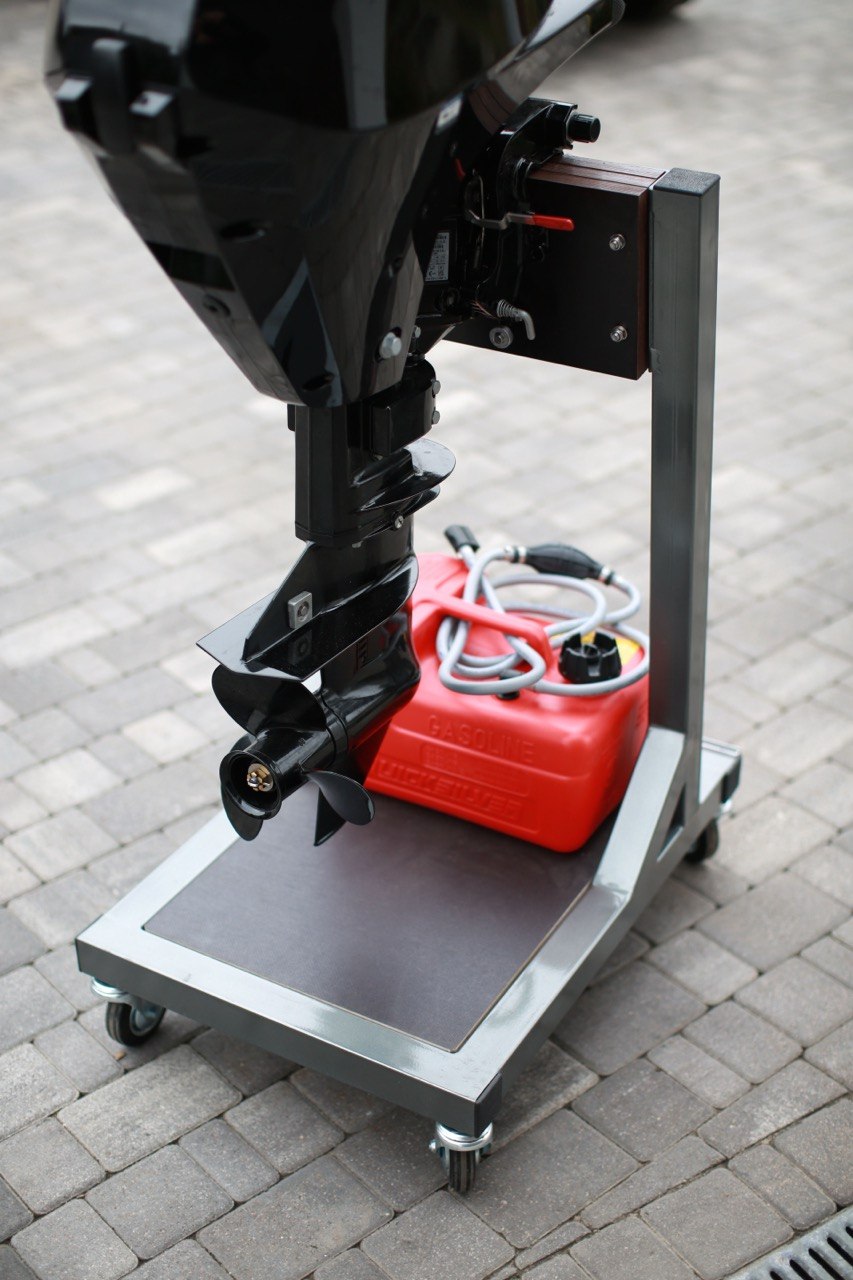 Outboard Motor Trolley Stand Heavy Duty 40HP Boat Engine Mobile Cart - Image 4